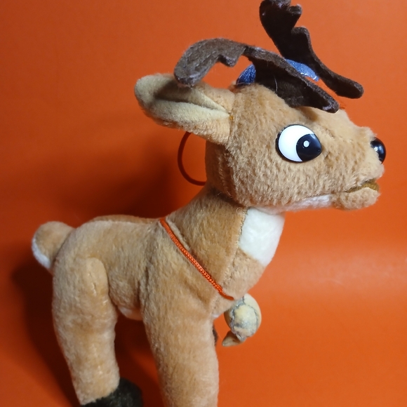 Vintage 1999 Stuffins Inc ,Rudolph the red nose reindeer stffed plush,lot of two - Picture 3 of 8